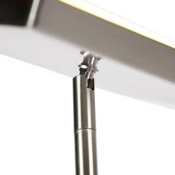 QAZQA Jazzy - LED Dimmable Lampadaire Eclairage Indirect Moderne Variateur Inclus - 1 Lumière - H 1845 Mm - Acier - Design,Moderne - Éclairage Intérieur - Salon - Acier -Lampadaire Soldes 2022 11227174 3