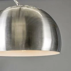 QAZQA Booglamp XXL - Lampe Arquée Moderne - 1 Lumière - H 2200 Mm - Acier - Moderne - Éclairage Intérieur - Salon - Acier -Lampadaire Soldes 2022 11227195 4