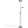 QAZQA Diva - LED Dimmable Lampadaire Eclairage Indirect Moderne Variateur Inclus - H 1800 Mm - Acier - Moderne - Éclairage Intérieur - Salon I Chambre I Cuisine I Salle à Manger - Acier