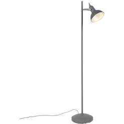 QAZQA Tommy - Lampadaire Rustique - 1 Lumière - H 1200 Mm - Anthracite - Rustique - Éclairage Intérieur - Salon I Chambre I Cuisine I Salle à Manger - Anthracite