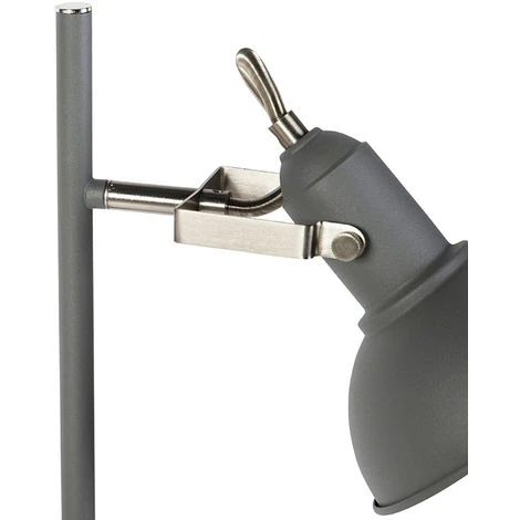 QAZQA Tommy - Lampadaire Rustique - 1 Lumière - H 1200 Mm - Anthracite - Rustique - Éclairage Intérieur - Salon I Chambre I Cuisine I Salle à Manger - Anthracite 5 QAZQA Tommy - Lampadaire Rustique - 1 Lumière - H 1200 Mm - Anthracite - Rustique - Éclairage Intérieur - Salon I Chambre I Cuisine I Salle à Manger - Anthracite – Image 3