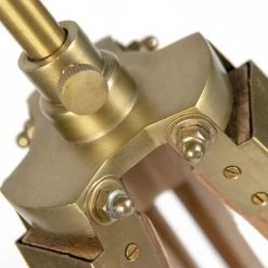 QAZQA Lampadaire Country Tripode Bois Avec Laiton Antique - Cortin - Marron -Lampadaire Soldes 2022 11228197 4