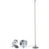QAZQA Line-up - LED Dimmable Lampadaire Moderne Variateur Inclus - 1 Lumière - H 1220 Mm - Chrome - Moderne - Éclairage Intérieur - Salon I Chambre I Cuisine I Salle à Manger - Chrome -Lampadaire Soldes 2022 11280328 1
