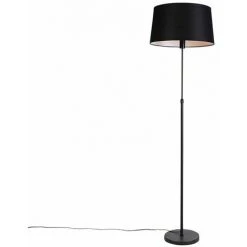 QAZQA Parte Fl - Lampadaire Classique/Antique - 1 Lumière - H 1730 Mm - Noir - Classique/Antique - Éclairage Intérieur - Salon I Chambre I Cuisine I Salle à Manger - Noir