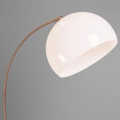 QAZQA Arc-basic - Lampe Arquée Moderne - 1 Lumière - H 1700 Mm - Cuivre - Rustique,Moderne - Éclairage Intérieur - Salon - Cuivre -Lampadaire Soldes 2022 11634610 3