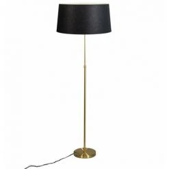 QAZQA Parte - Lampe Sur Pied Réglable Classique/Antique - 1 Lumière - H 0 Mm - Noir - Classique/Antique - Éclairage Intérieur - Salon I Chambre - Noir