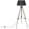 QAZQA Rio Fl - Lampe De Table Trépied/tripode Industriel - 1 Lumière - H 1440 Mm - Marron - Rustique - Éclairage Intérieur - Salon I Chambre I Cuisine I Salle à Manger - Marron -Lampadaire Soldes 2022 11769138 1