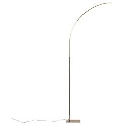 QAZQA Stylish Fl - LED Dimmable Lampadaire Moderne Variateur Inclus - 1 Lumière - H 1500 Mm - Acier - Design,Moderne - Éclairage Intérieur - Salon I Chambre I Cuisine I Salle à Manger - Acier -Lampadaire Soldes 2022 11884372 5