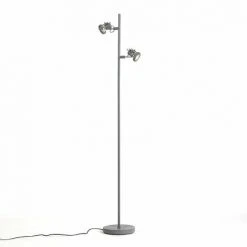 QAZQA Suplux - Lampadaire Industriel - 2 Lumière - H 1500 Mm - Anthracite - Rustique - Éclairage Intérieur - Salon I Chambre I Cuisine I Salle à Manger - Anthracite -Lampadaire Soldes 2022 11884534 3