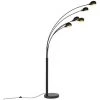 QAZQA Sixties - Lampadaire Design - 5 Lumière - H 2155 Mm - Noir - Moderne,Design - Éclairage Intérieur - Salon I Chambre - Noir -Lampadaire Soldes 2022 12013935 1