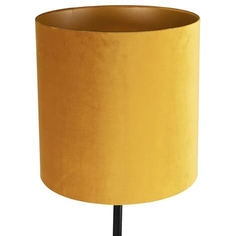 QAZQA Simplo Fl - Lampadaire Rustique - 1 Lumière - H 1780 Mm - Jaune - Moderne,Rustique - Éclairage Intérieur - Salon I Chambre I Cuisine I Salle à Manger - Jaune 6 QAZQA Simplo Fl - Lampadaire Rustique - 1 Lumière - H 1780 Mm - Jaune - Moderne,Rustique - Éclairage Intérieur - Salon I Chambre I Cuisine I Salle à Manger - Jaune – Image 4