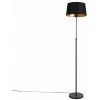 QAZQA Parte Fl - Lampadaire Avec Abat-jour Classique/Antique - 1 Lumière - H 1680 Mm - Noir - Classique/Antique - Éclairage Intérieur - Salon I Chambre - Noir -Lampadaire Soldes 2022 12271910 1