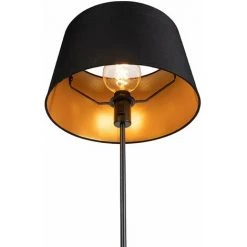 QAZQA Parte Fl - Lampadaire Avec Abat-jour Classique/Antique - 1 Lumière - H 1680 Mm - Noir - Classique/Antique - Éclairage Intérieur - Salon I Chambre - Noir -Lampadaire Soldes 2022 12271910 3