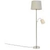 QAZQA Retro - Lampadaire Avec Bras Flexible Classique/Antique - 1 Lumière - H 1580 Mm - Gris - Classique/Antique - Éclairage Intérieur - Salon I Chambre I Cuisine I Salle à Manger - Gris -Lampadaire Soldes 2022 12721205 1