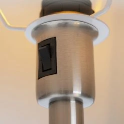 QAZQA Retro - Lampadaire Avec Bras Flexible Classique/Antique - 1 Lumière - H 1580 Mm - Gris - Classique/Antique - Éclairage Intérieur - Salon I Chambre I Cuisine I Salle à Manger - Gris -Lampadaire Soldes 2022 12721205 3