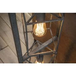 MILIBOO Lampadaire En Métal Vieilli 4 Lampes QUATRO - Argent -Lampadaire Soldes 2022 13151955 3