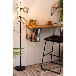 Lampadaire Krom SKLUM Aluminium / Verre - Noir -Lampadaire Soldes 2022 13158644 3