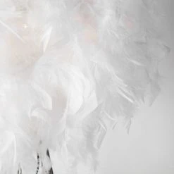 QAZQA Feather - Lampe De Table Trépied/tripode Moderne - 1 Lumière - H 1550 Mm - Blanc - Moderne - Éclairage Intérieur - Salon I Chambre I Cuisine I Salle à Manger - Blanc -Lampadaire Soldes 2022 13327712 3