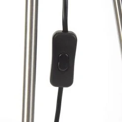 QAZQA Feather - Lampe De Table Trépied/tripode Moderne - 1 Lumière - H 1550 Mm - Blanc - Moderne - Éclairage Intérieur - Salon I Chambre I Cuisine I Salle à Manger - Blanc -Lampadaire Soldes 2022 13327712 5