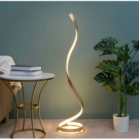 KOSILUM Lampadaire Salon Ondulé Feuille Dorée - Millenium - Doré / Laiton 3 KOSILUM Lampadaire Salon Ondulé Feuille Dorée - Millenium - Doré / Laiton