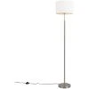 QAZQA Vt - Lampadaire Moderne - 1 Lumière - H 1510 Mm - Blanc - Moderne - Éclairage Intérieur - Salon I Chambre I Cuisine I Salle à Manger - Blanc