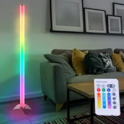Design 6 Watts RGB LED Lampe Sur Pied Changeur De Couleur Télécommande Gradateur Globo ROCKY 25889 -Lampadaire Soldes 2022 13537043 3
