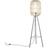 QAZQA Manila - Lampadaire Rustique - 1 Lumière - H 1390 Mm - Beige - Rustique,Rustique - Éclairage Intérieur - Salon I Chambre - Beige -Lampadaire Soldes 2022 13546889 1
