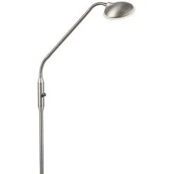 QAZQA Eva - LED Dimmable Lampe De Lecture Moderne Variateur Inclus - 1 Lumière - H 1580 Mm - Acier - Moderne - Éclairage Intérieur - Salon I Chambre - Acier