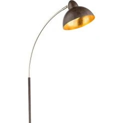 Lampe Arc Feuille D'or Design Salon Salle De Travail éclairage Lampadaire Rouille Globo 24703SR -Lampadaire Soldes 2022 13636744 3