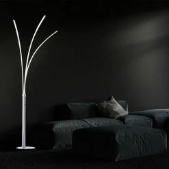 Plafonnier LED Lampadaire Chrome Salon Support Lampe De Projecteur LeuchtenDirekt 15383-55 -Lampadaire Soldes 2022 13636803 4