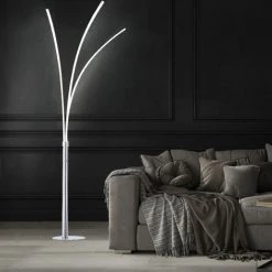 Plafonnier LED Lampadaire Chrome Salon Support Lampe De Projecteur LeuchtenDirekt 15383-55 -Lampadaire Soldes 2022 13636803 5