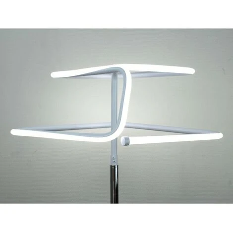 MEUBLETMOI Lampadaire Design Et Original LED Losangé Eclairage Blanc Froid - DIAMOND - Gris 5 MEUBLETMOI Lampadaire Design Et Original LED Losangé Eclairage Blanc Froid - DIAMOND - Gris – Image 3