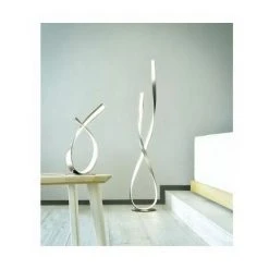 MILLUMINE Lampadaire LED Nickel Satiné Roseau 1600 Lumen - Argent -Lampadaire Soldes 2022 14190661 2