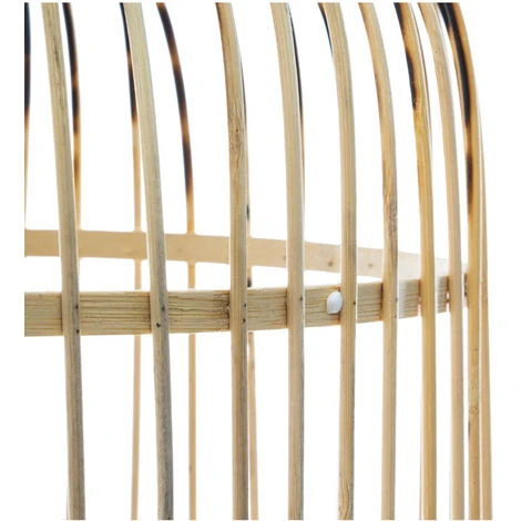 Atmosphera - Lampadaire En Bambou Trépied En Métal H 73.5 Cm - Bambou 4 Atmosphera - Lampadaire En Bambou Trépied En Métal H 73.5 Cm - Bambou – Image 2