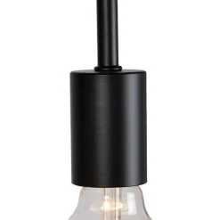 QAZQA Facil - Lampadaire Moderne - 1 Lumière - H 1450 Mm - Noir - Moderne - Éclairage Intérieur - Salon I Chambre I Cuisine I Salle à Manger - Noir -Lampadaire Soldes 2022 14455569 3