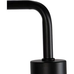 QAZQA Facil - Lampadaire Moderne - 1 Lumière - H 1450 Mm - Noir - Moderne - Éclairage Intérieur - Salon I Chambre I Cuisine I Salle à Manger - Noir -Lampadaire Soldes 2022 14455569 5