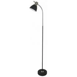 V-TAC VT-7702 Lampadaire Design Support En Métal Réglable Support E27 Noir + Nickel Satiné - Sku 40421