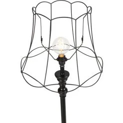 QAZQA Classico - Lampadaire Avec Abat-jour Classique/Antique - 1 Lumière - H 1650 Mm - Noir - Classique/Antique - Éclairage Intérieur - Salon I Chambre I Cuisine I Salle à Manger - Noir -Lampadaire Soldes 2022 14825087 3