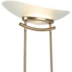 QAZQA Lexus - LED Dimmable Lampadaire Avec Lampe De Lecture Moderne Variateur Inclus - 1 Lumière - H 1800 Mm - Bronze - Moderne - Éclairage Intérieur - Salon I Chambre - Bronze -Lampadaire Soldes 2022 14868095 3