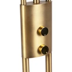 QAZQA Lexus - LED Dimmable Lampadaire Avec Lampe De Lecture Moderne Variateur Inclus - 1 Lumière - H 1800 Mm - Bronze - Moderne - Éclairage Intérieur - Salon I Chambre - Bronze -Lampadaire Soldes 2022 14868095 5