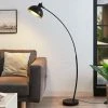 LINDBY Lampadaire 'Phileas' En Métal Pour Salon & Salle à Manger - Noir, Doré