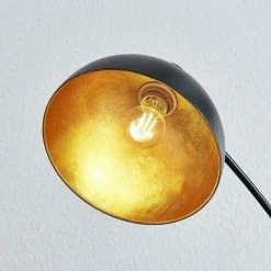 LINDBY Lampadaire 'Phileas' En Métal Pour Salon & Salle à Manger - Noir, Doré -Lampadaire Soldes 2022 14901863 3