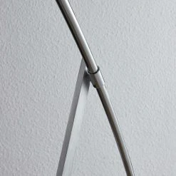 LUCANDE Lampadaire 'Nevika' En Textile Pour Chambre à Coucher - Blanc, Chromé, Argenté -Lampadaire Soldes 2022 14901923 4
