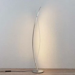 LUCANDE LED Lampadaire à Intensité Variable 'Marija' En Métal Pour Salon & Salle à Manger - Argenté -Lampadaire Soldes 2022 14902135 3