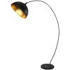 Lampadaire Arch Noir Mat Feuille D'or Design Salon Lampadaire Réglable Globo 58486 -Lampadaire Soldes 2022 14989275 1