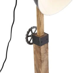 QAZQA Mangoes - Lampadaire Industriel - 1 Lumière - H 1460 Mm - Anthracite - Rustique - Éclairage Intérieur - Salon I Chambre - Anthracite -Lampadaire Soldes 2022 15114021 3
