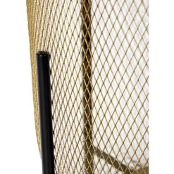 QAZQA Bliss_mesh - Lampadaire Moderne - 1 Lumière - H 1350 Mm - Doré/Laiton - Moderne - Éclairage Intérieur - Salon I Chambre - Doré/Laiton -Lampadaire Soldes 2022 15344808 3