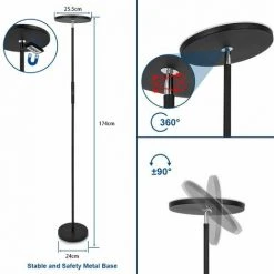 ANTEN Lampadaire LED Dimmable Variable 300K-4000K-5000K Lampe Lampadaire Démontable Avec Télécommande Lampe Pour Salle à Mange, Salon, Chambre -Lampadaire Soldes 2022 15370951 3