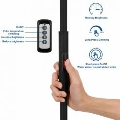 ANTEN Lampadaire LED Dimmable Variable 300K-4000K-5000K Lampe Lampadaire Démontable Avec Télécommande Lampe Pour Salle à Mange, Salon, Chambre -Lampadaire Soldes 2022 15370951 4