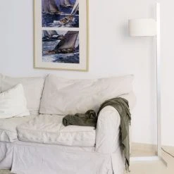 STAND UP LAMPADAIRE ALUMINIUM ABAT JOUR Cm 175X40X30 FARO BARCELONA 57210 -Lampadaire Soldes 2022 15598284 4